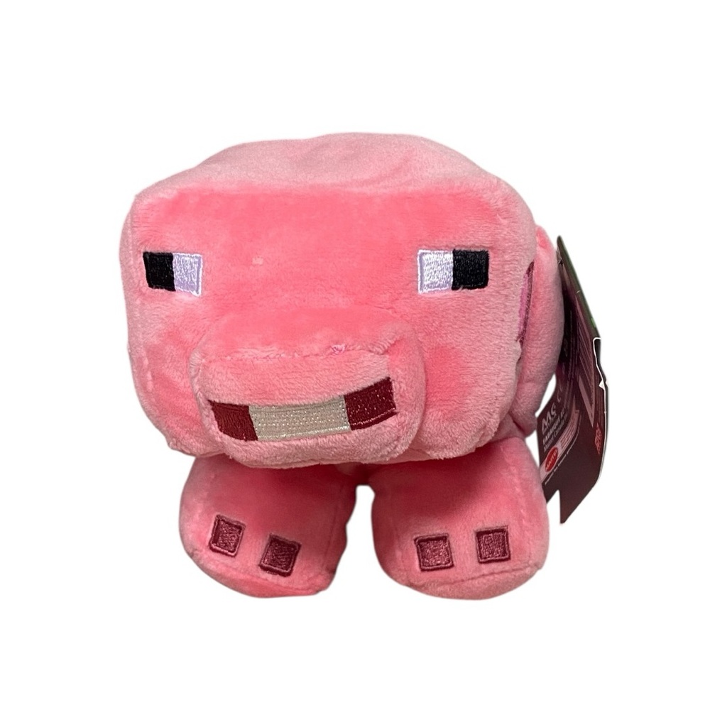Minecraft Pig Plush Mojang Studios Pink Stuffed Animal NWT